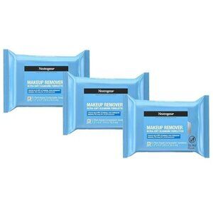 Neutrogena Makeup Remover Wipes, 3-Pack (25 Count Each), Alcohol-FreE